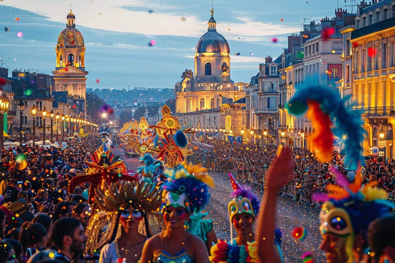 Participants enthousiastes célébrant avec des feux d'artifice scintillants lors d'un festival inoubliable à Bordeaux en 2023